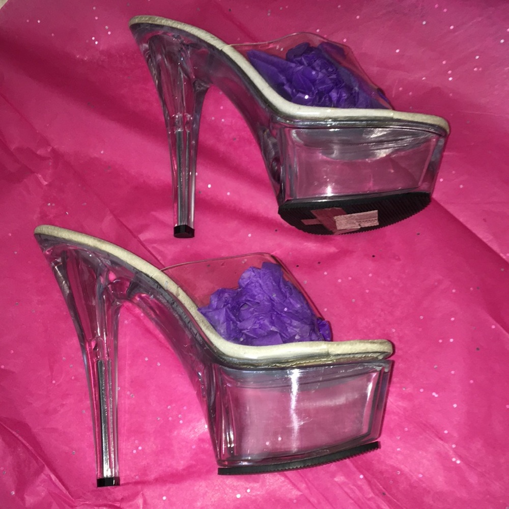 Clear Dancing Heels Size 7